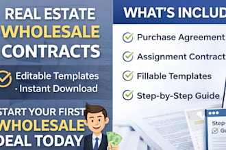 provide wholesale purchase and assignment contracts