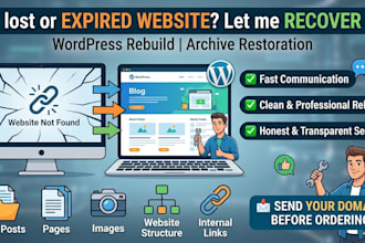 recover and restore your lost website from wayback machine archive