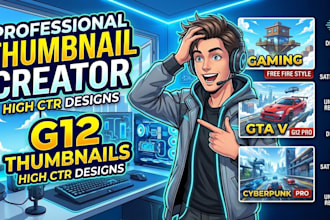 design viral gaming thumbnails