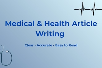 write clear and accurate health articles