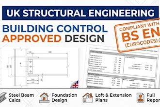 provide UK structural calculations and drawings for building control