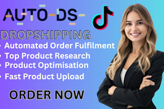 setup automated tiktok shop dropshipping with autods winning product with seo
