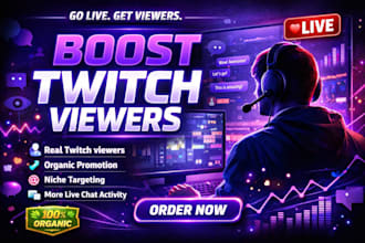 do twitch promotion to boost live viewers and chat engagement on your livestream
