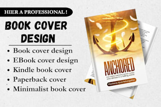 do amazon kindle book cover design, minimalist book cover
