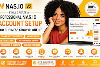 create a professional nasio v2 funnel system for coaches and creators