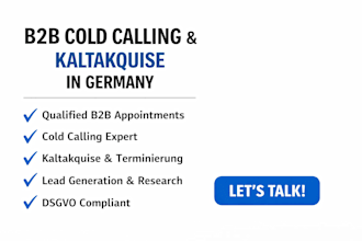 do  b2b cold calling kaltakquise and terminierung in german