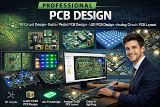 guitar pedal pcb design led pcb design analog circuit pcb layout driver lighting