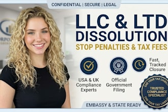 dissolve US llc, strike off UK ltd, and cancel ein or vat
