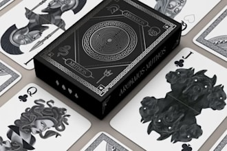 draw 52 or 78 playing cards deck tarot card oracle decks tcg art illustration