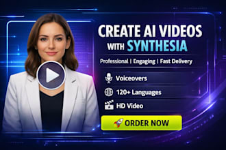 create synthesia spokessperson online courses talking head ai avatar