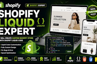 create shopify liquid customize shopify store with shopify liquid code