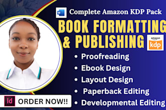 do book formatting, kdp ebook formatting, paperback formatting, book publishing