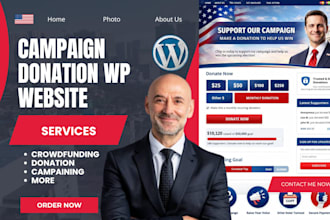 build election donation website political candidate website