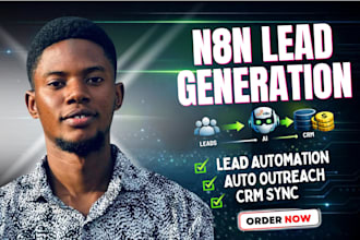 do n8n ai lead generation automation client acquisition system crm integration