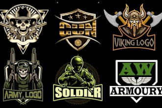 design vintage military badge, patch, round sticker label logo
