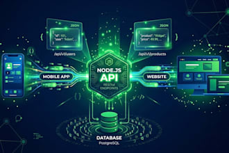 develop node js backend apis for mobile app and website development