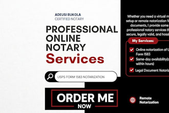 notarize usps form 1583 online same day by certified online notary