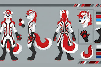 draw forsona art furry ref sheet furry avatar anthro ref sheet forsona character