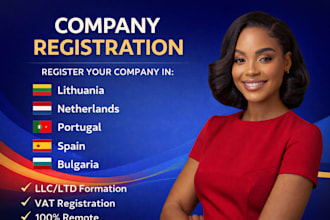 register company in lithuania netherlands portugal spain bulgaria