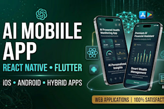 develop ai mobile app react native flutter hybrid application