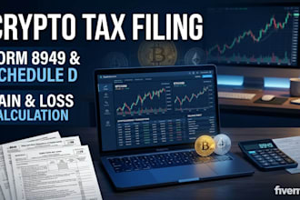 do complete crypto tax filing, gain loss calculation, form 8949, schedule d