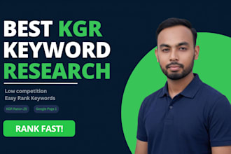 best kgr keyword research to find low competition easy rank