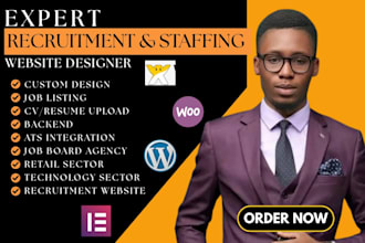 design recruitment website job board job portal hiring staffing agency website