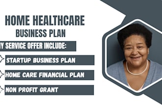 write comprehensive startup business plan for home health care, alf, group home