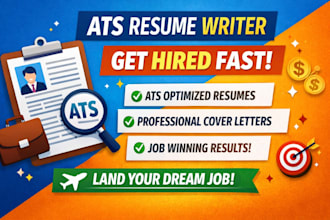 write ats optimized resume CV that gets you hired fast