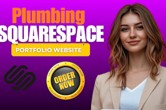 do plumbing squarespace website design, home plumbing portfolio service website
