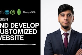 design and develop a responsive website with modern UI as a full stack engineer