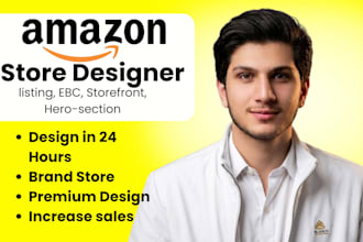 design amazon brand storefront, ebc a plus content, product listing image