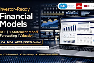 build investor ready financial models and forecasts