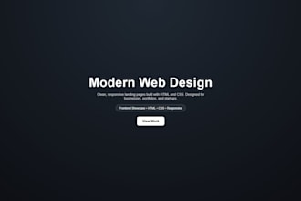 build a responsive HTML CSS landing page