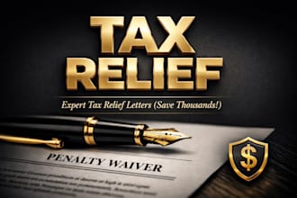 write a professional irs penalty abatement letter to waive tax fees