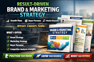 develop your brand strategy marketing strategy buyer persona and market research