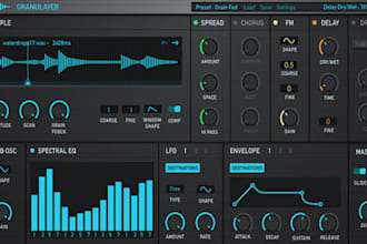 design a modern gui kit for vst, au, aax audio plugins and kontakt