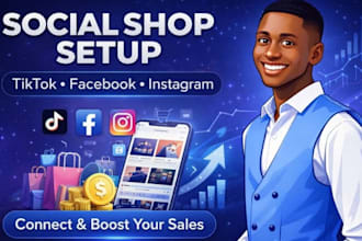 setup tiktok shop, facebook shop and instagram shop to boost ecommerce sales