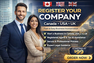 company registration in canada, philippines, ireland, with eu nominee director