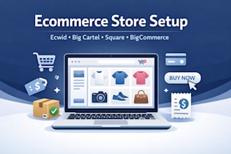setup ecwid store, design ecwid site, big cartel store square online bigcommerce