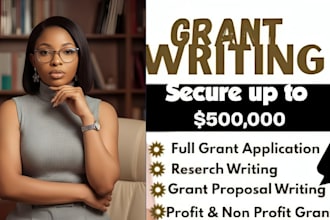 write nonprofit grant proposals, research funding,  nonprofit grant application