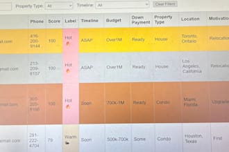 build a real estate lead capture and tracking website