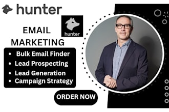 setup hunter io cold email hunter io email finder hunter io lead generation