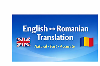 translate any sort of text from romanian to english, and vice versa