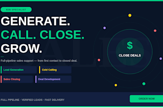 do b2b lead generation cold calling sales closing and deal development