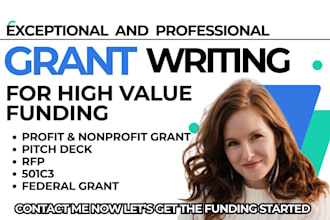 write winning federal and foundation grant proposals for nonprofits
