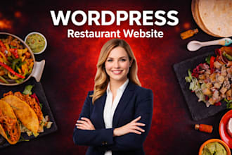 design restaurant website on wordpress with online ordering