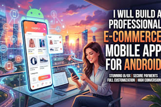 build a professional e commerce mobile app for android