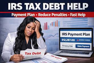 set up irs payment plan and resolve tax debt
