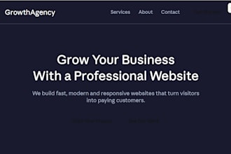 build a professional landing page for your business